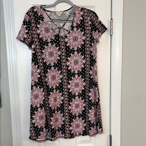 Floral Short Sleeve Dress